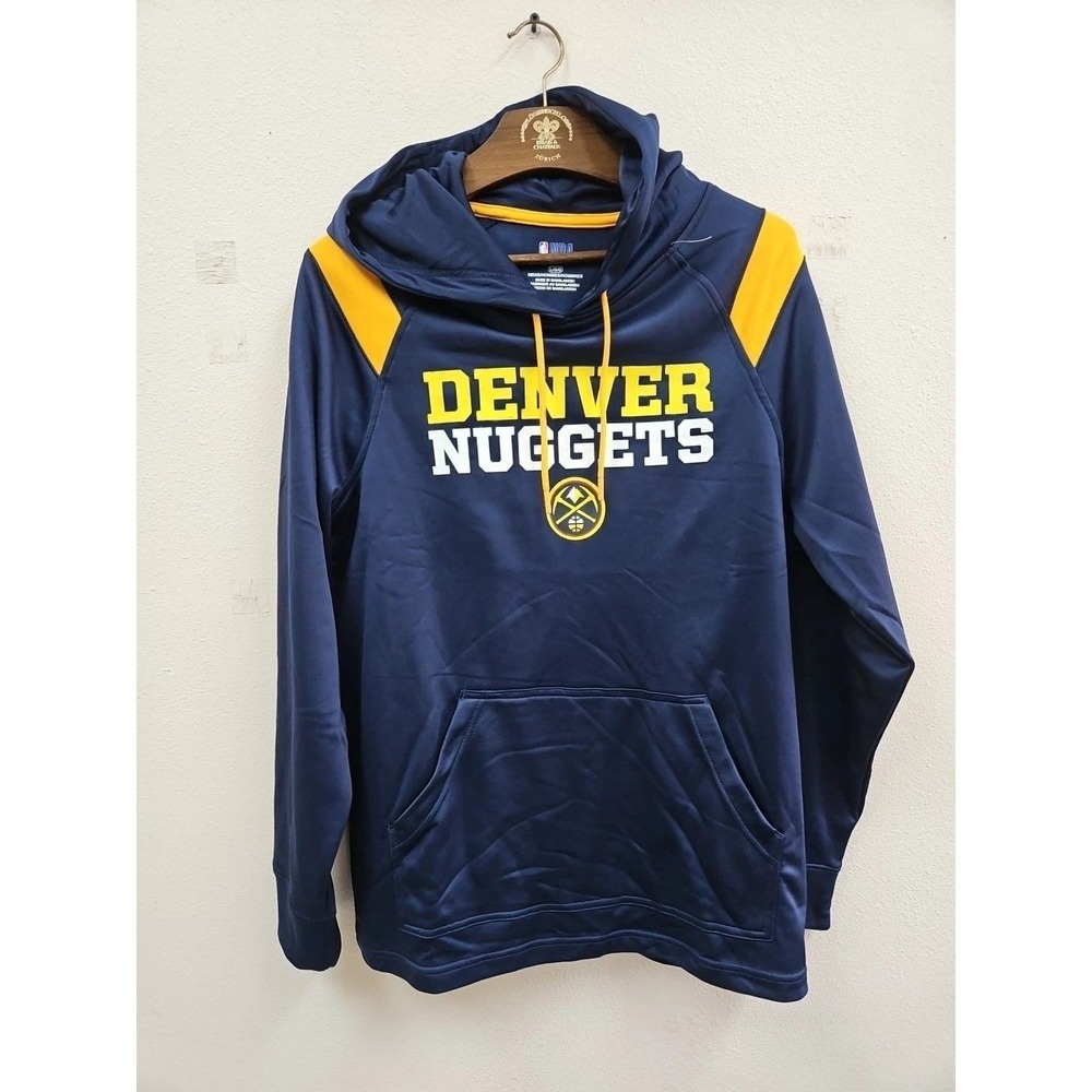 Denver Nuggets‎ NBA Basketball Pullover Hoodie Sweatshirt Activewear Mens M NWT